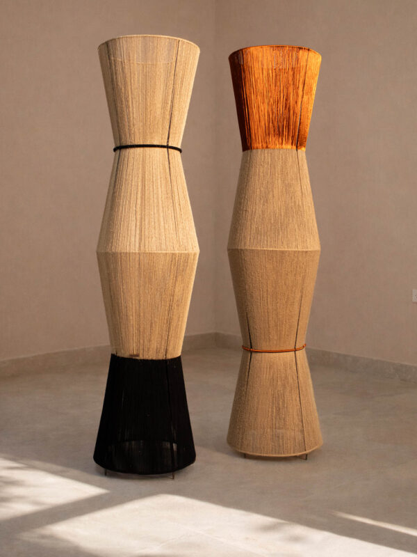 Candelabro Cobre y Negro